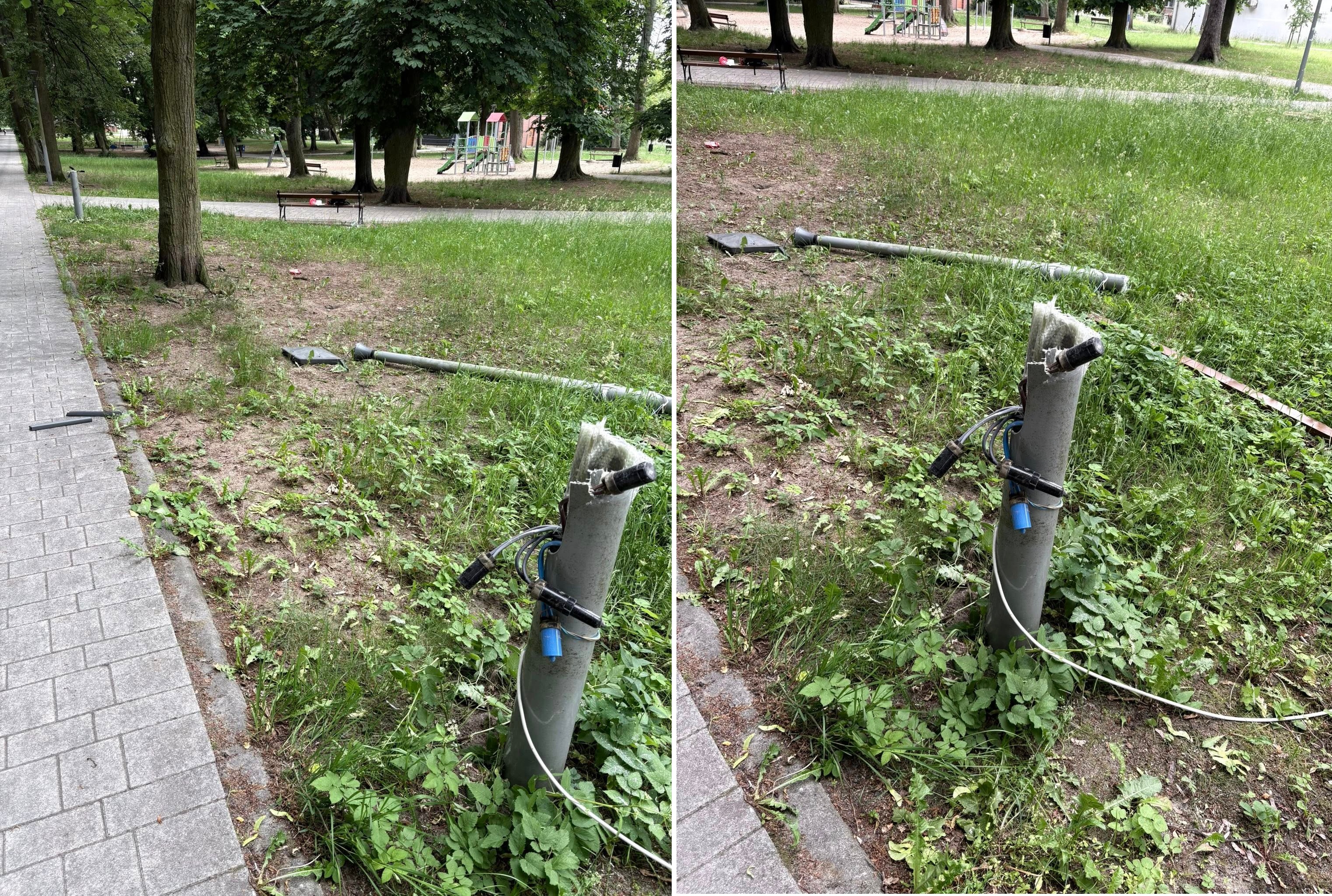 Sprawca zniszczeń w parku ustalony